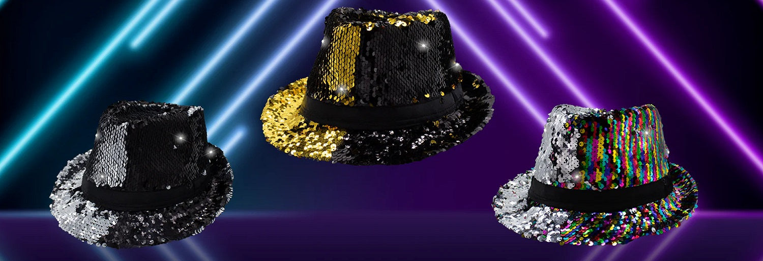 All about LED Color-Changing Sequin Fedora Hat!