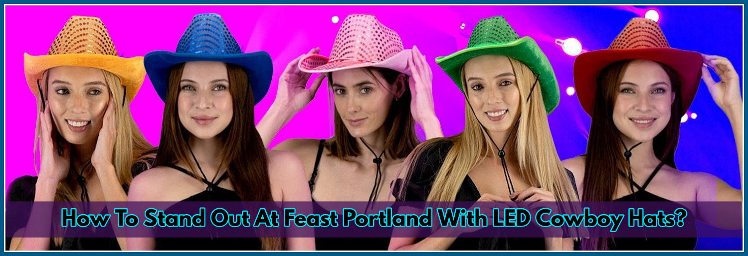 How To Use Light Up Cowboy Hats At Feast Portland?