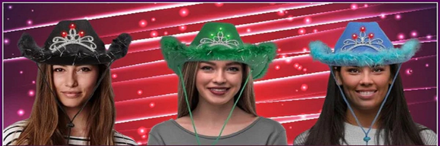 4 Style Tips To Wear A Premium LED Tiara Blinking Cowboy Hat