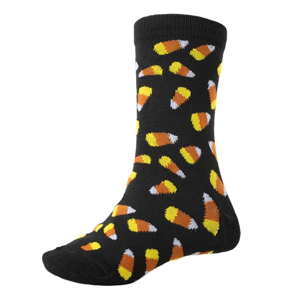 Candy Corn Halloween Socks