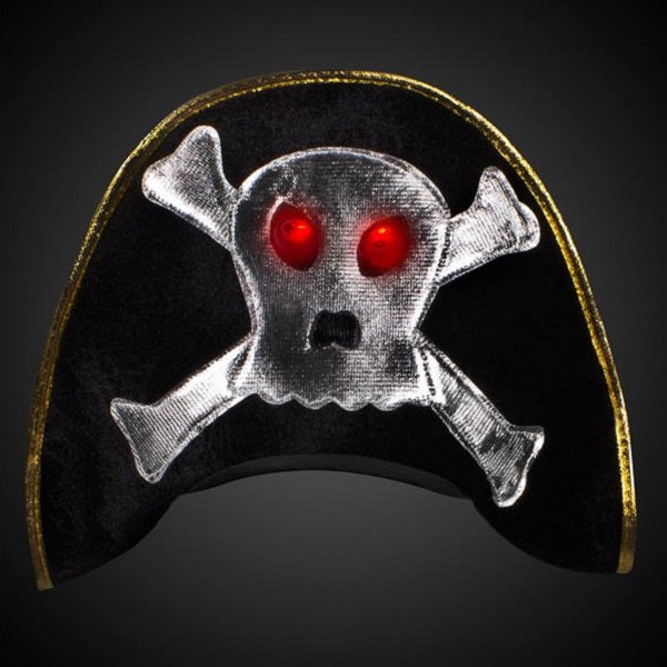 LED Light Up Pirate Hat - Main Image