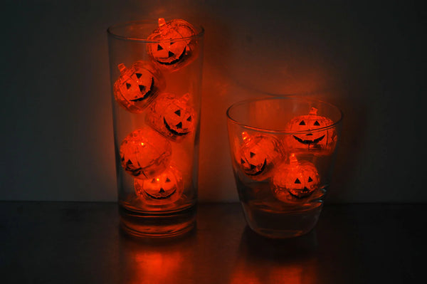 LED Light Up Pumpkin Ice Cubes