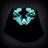 Light up El Wire Halloween Spooky Black Panel Mask