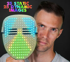Light Up Face Mask Animated Led Display