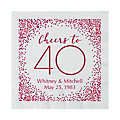 Personalized 40th Anniversary Paper Luncheon Napkins