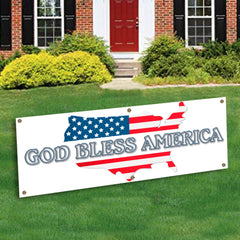 God Bless America Banner Decoration