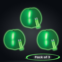 24 Inch Glow in The Dark Green Beach Ball - Pack of 3