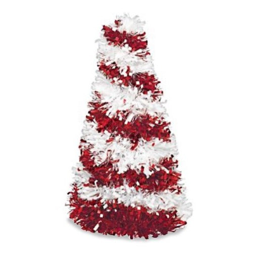 Candy Cane 10 Tinsel Christmas Tree