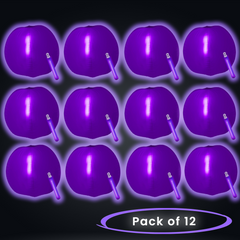 12 Inch Glow in The Dark Purple Beach Balls - Pack of 12