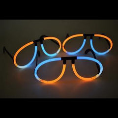 Glow Eyeglasses Bi-Color - Aviator Style- Bi Aqua/Orange