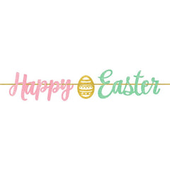 Happy Easter Glitter Banner