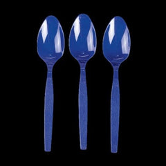 Navy Blue Color Plastic Spoons