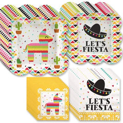 Mexican Fiesta Tableware Plates and Napkins