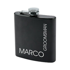 Personalized Black Flask