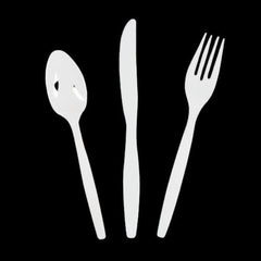 White Plastic Cutlery Sets