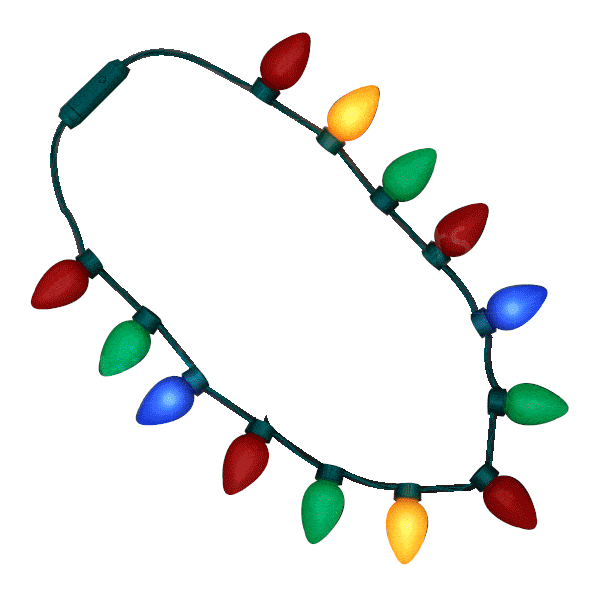 Blinking christmas necklace discount