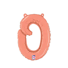 14  Script Letter "O" Rose Gold (Air-Fill Only)