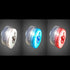LED Flashing Button Body Lights-Patriotic Colors - Red Blue White