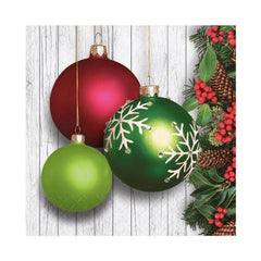 Holiday Ornaments Lunch Napkins