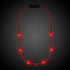 LED Light Up Red Mardi Gras Bead Necklace