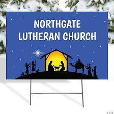 Personalized Nativity Yard Sign