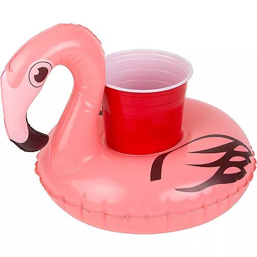 10.4 Inch Inflatable Flamingo Drink Float