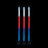 Patriotic Tri-Color Red White Blue 9" Glow Sticks | PartyGlowz