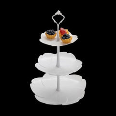 Flower Tiered Serving Tray