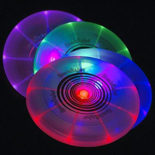 LED Light Up Glow In The Dark Frisbees - Multi-Color