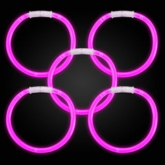 10 Inch Glow Stick Bracelets Pink