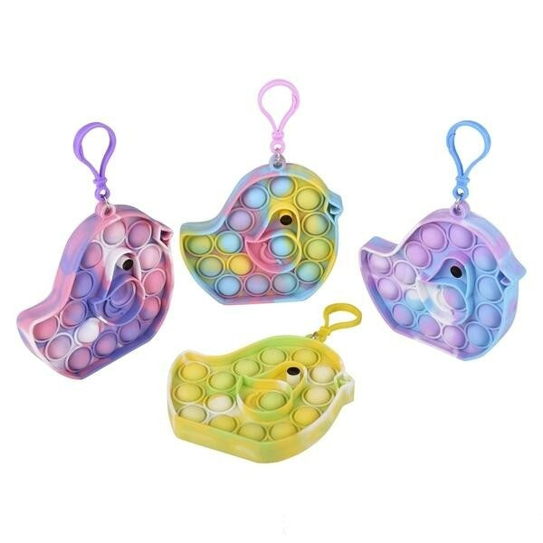 4 Easter Chick Bubble Popper Clip Ons