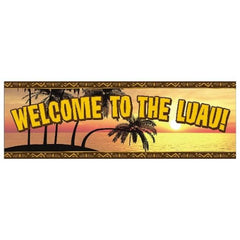 Luau Welcome Vinyl Banner