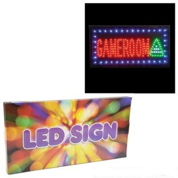 10X19 Light-Up Game Room Sign