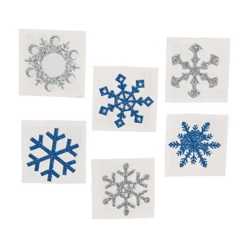 Christmas Santa Claus StickeGlitter Foam Stickers Winter Snowflake