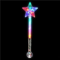 LED Light Up 21 Inch Magical Star Ball Wand