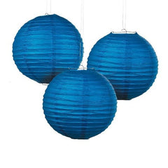 Blue Hanging Paper Lanterns