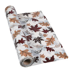 Fall Leaves Plastic Tablecloth Roll