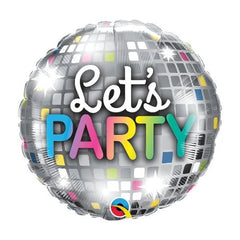 Lets Party Disco Ball 18" Mylar Balloon