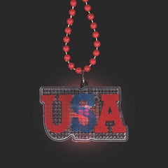 LED USA Light-Up Necklaces
