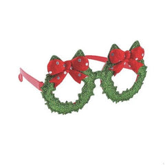 Fun Christmas Wreath Glasses