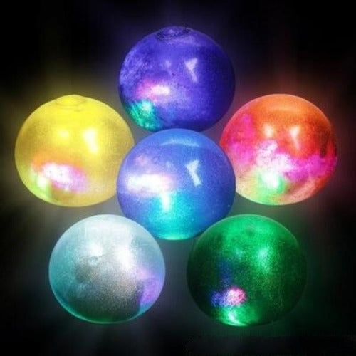 2.5 Light Up Galaxy Squeeze Ball - Pack of 12 Balls