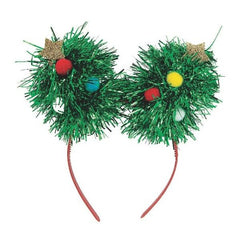 Tinsel Christmas Tree Headbands
