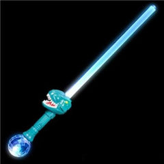 LED Light Up 30" T-Rex Magic Ball Sword