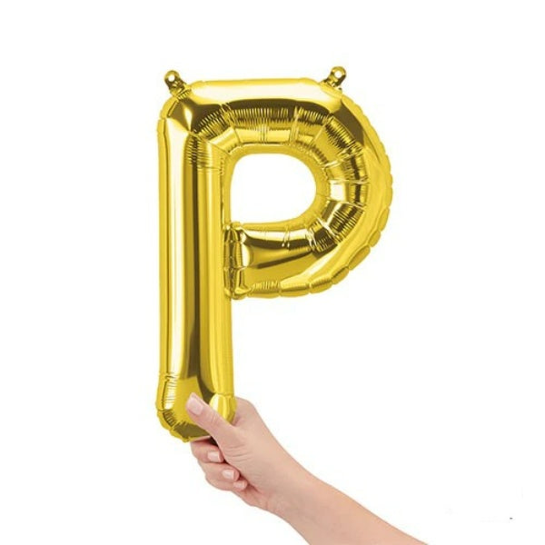 16  Letter P - Gold (Air-Fill Only)
