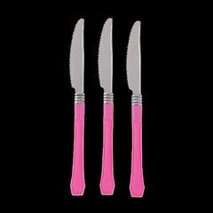Pink Premium Plastic Knives