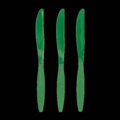 Kelly Green Color Plastic Knives