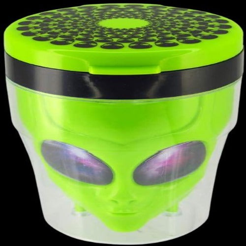 Glow In The Dark Alien Head Car Ashtray with LED Light