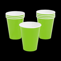 9 Oz Lime Green Color Paper Cups