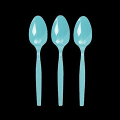 Light Blue Color Plastic Spoons