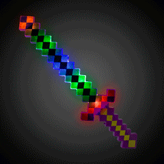 33 Inch LED Mardi Gras Pixel Sword